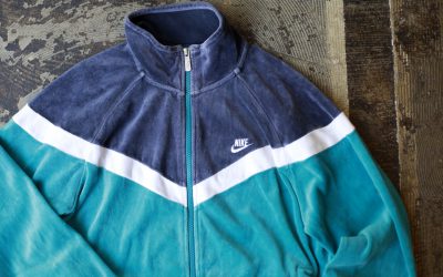 NIKE SPORTSWEAR Velour Zip Up Jersey Track Jacket
