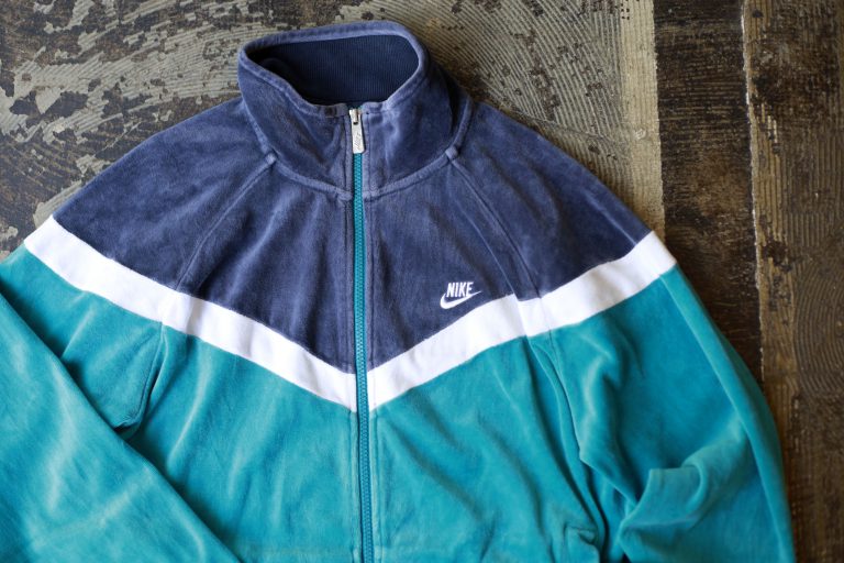 NIKE SPORTSWEAR Velour Zip Up Jersey Track Jacket
