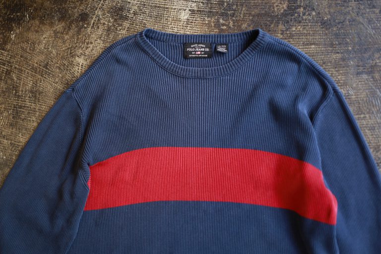 POLO JEANS OLD Line Rib Cotton Knit