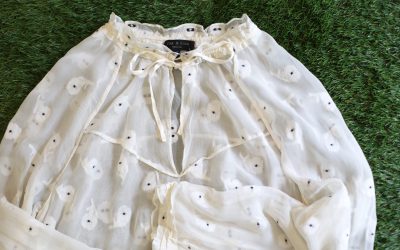rag & bone Flower Chiffon Skipper Blouse