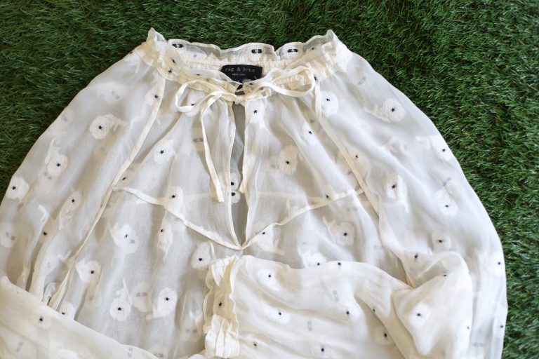 rag & bone Flower Chiffon Skipper Blouse