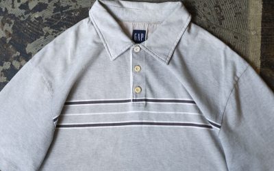 OLD GAP 90s S/S Lined Rugger Polo Shirt
