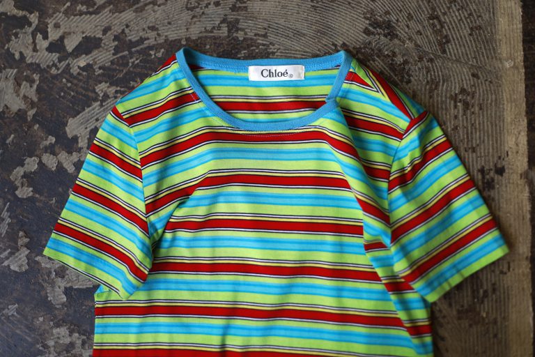 Chloé Multi Color Border T-Shirts