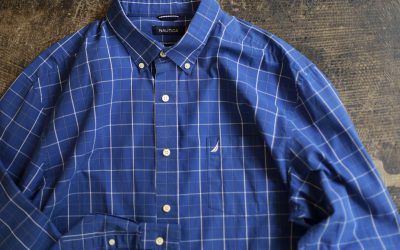 NAUTICA “Wrinkle-Resistant” Check Shirt with Pocket