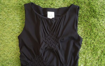 Sybilla Shirring Sleeveless Top