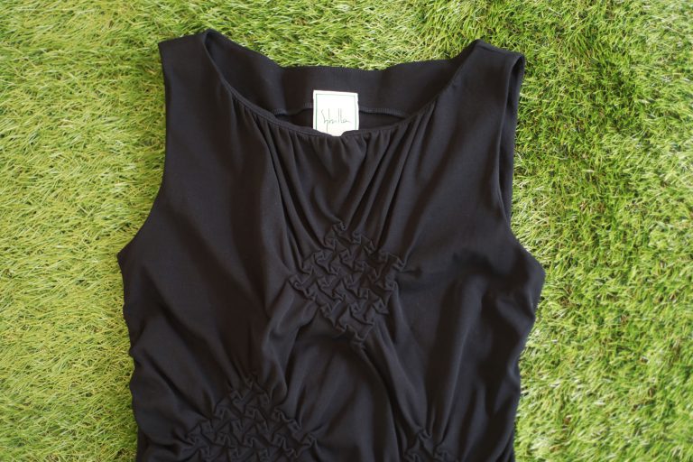 Sybilla Shirring Sleeveless Top