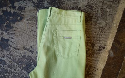Salvatore Ferragamo Color Denim Made in ITALY