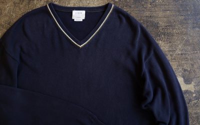 J.CREW V-Neck Line Cotton Knit