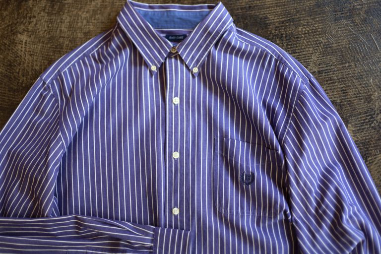 CHAPS RALPH LAUREN 1990s Easy Care Pen Stripe Shirt