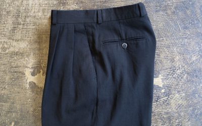 BRANDINI LE COLLEZIONI 1990s Two Tuck Wool Trousers
