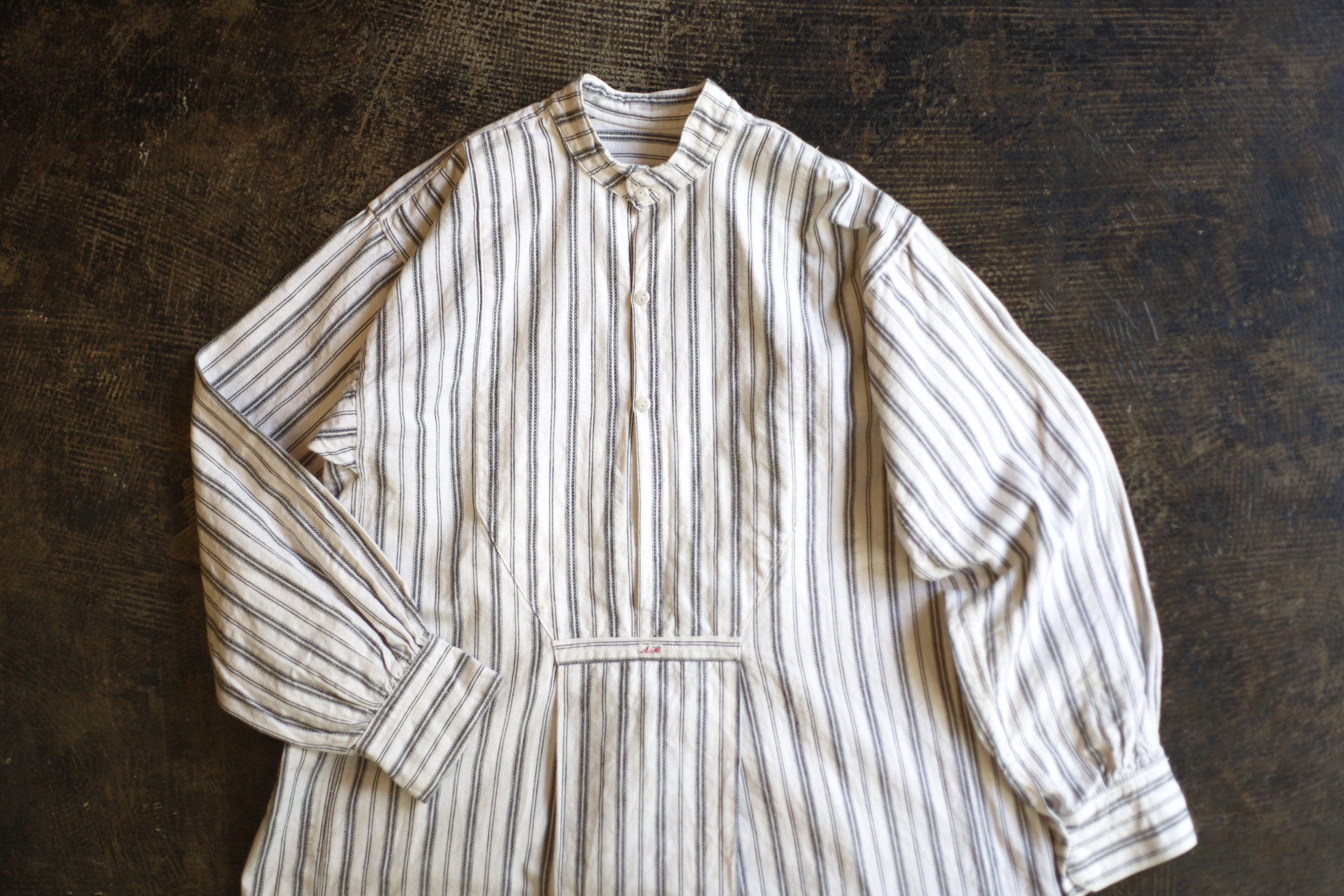 トップス 1950s- French vintage grandpa shirt 1950s- French vintage grandpa shirt