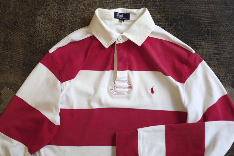 POLO by Ralph Lauren Embroidary Pony Border Rugby Shirt