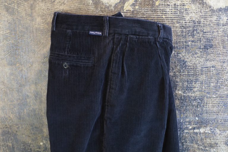 NAUTICA 00s “RIGGER” Rayon×Cotton Corduroy Tuck Pants