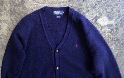 POLO by Ralph Lauren Old Embroidery Pony Wool Cardigan
