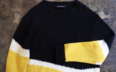 Neil Barrett Thunderbolt Color Block Knit