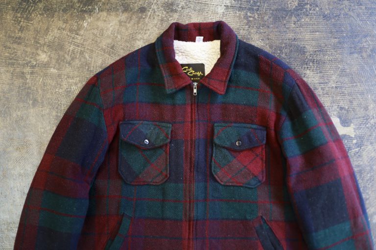 Cal Craft Old 80s Wool Boa Lining Zip Up CPO Jacket Made in USA