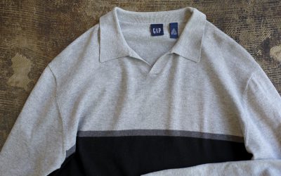 GAP OLD Line Skipper Cotton Knit Polo