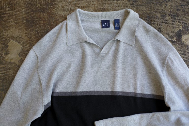GAP OLD Line Skipper Cotton Knit Polo