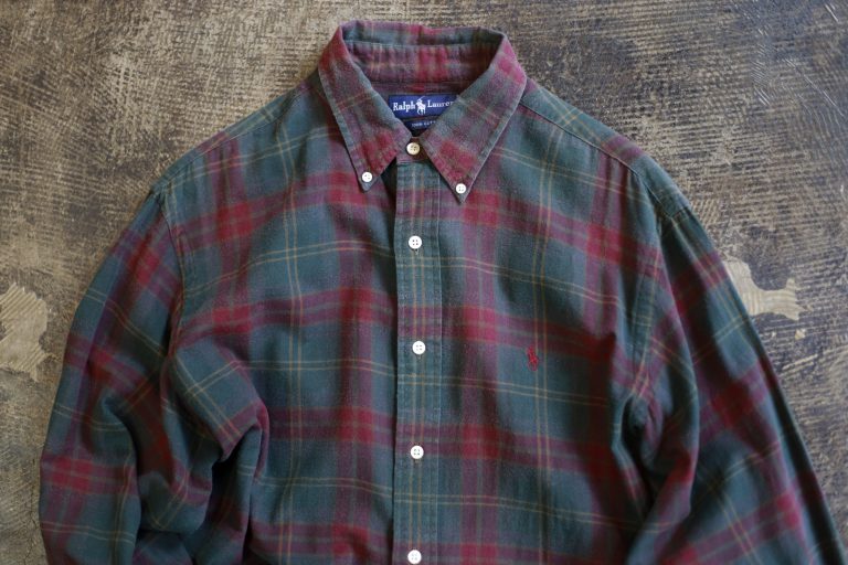 POLO by Ralph Lauren OLD 90s Embroidery Pony Check Shirt