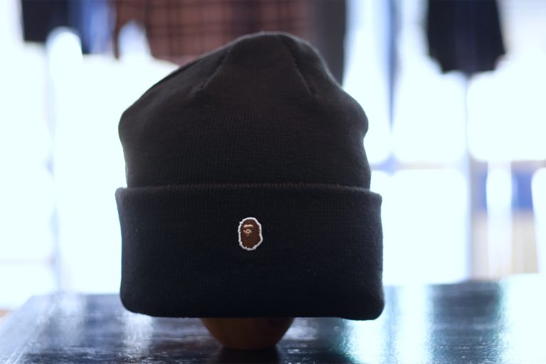 A BATHING APE Ape Head One Point Knit Cap
