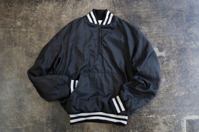 Holloway Old 80s Half Zip Pullover Varsity Jacket