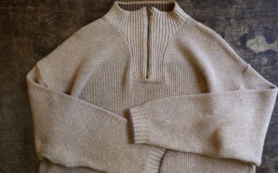 Eddie Bauer OLD Half Zip Cotton Knit