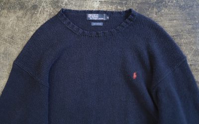 POLO by Ralph Lauren OLD Embroidery Pony Cotton Knit