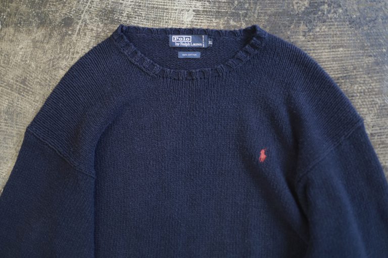 POLO by Ralph Lauren OLD Embroidery Pony Cotton Knit