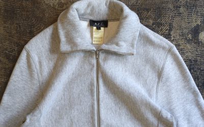 A.P.C. Zip Up Sweat Cardigan “Made in FRANCE”