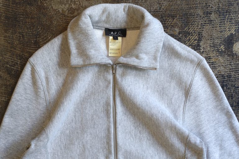 A.P.C. Zip Up Sweat Cardigan “Made in FRANCE”
