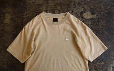NIKE OLD 90s Embroidery Swoosh Crew Neck Polo T-Shirts