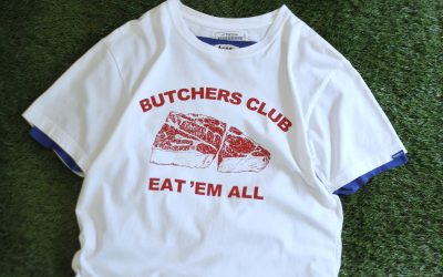 NEIGHBORHOOD BUTCHERS CLUB TEE “EAT ‘EM ALL”