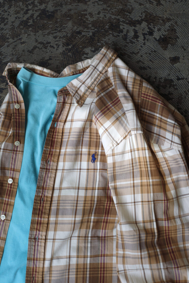 POLO by Ralph Lauren OLD 90s Embroidery Pony Check Shirt
