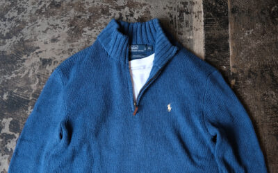 POLO by Ralph Lauren Half Zip Embroidery Pony Cotton Knit