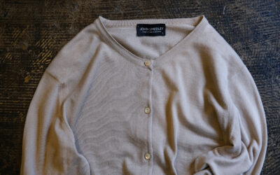 JOHN SMEDLEY Sea Island Cotton Cardigan Made in Great Britain