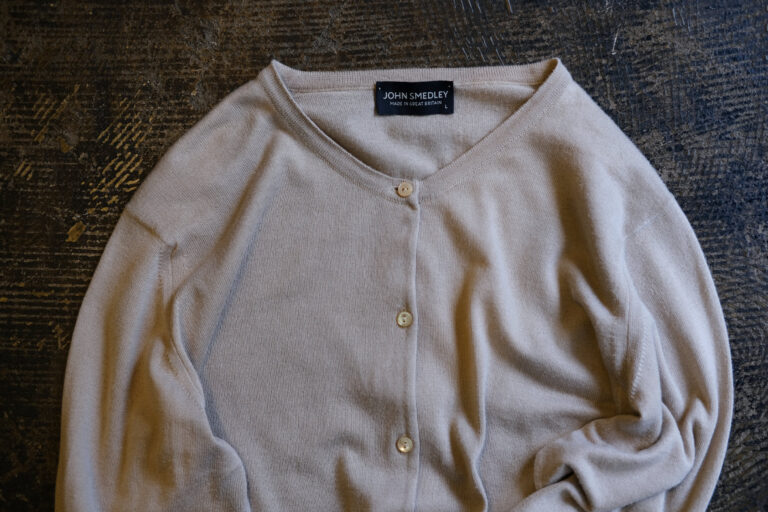 JOHN SMEDLEY Sea Island Cotton Cardigan Made in Great Britain