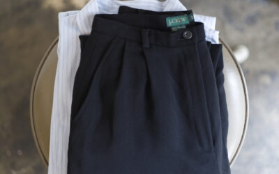 OLD J.CREW 1990s Two Tuck Wool Slacks