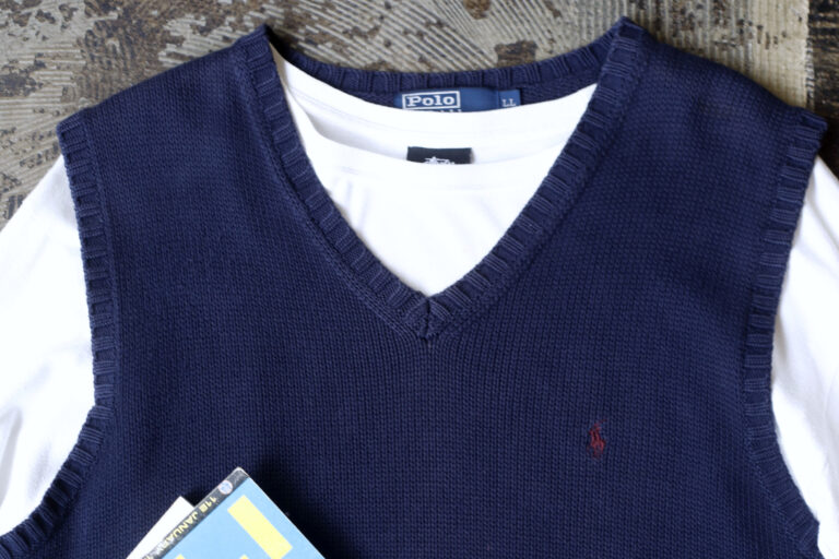 POLO by Ralph Lauren Old Embroidery Pony Cotton Knit Vest